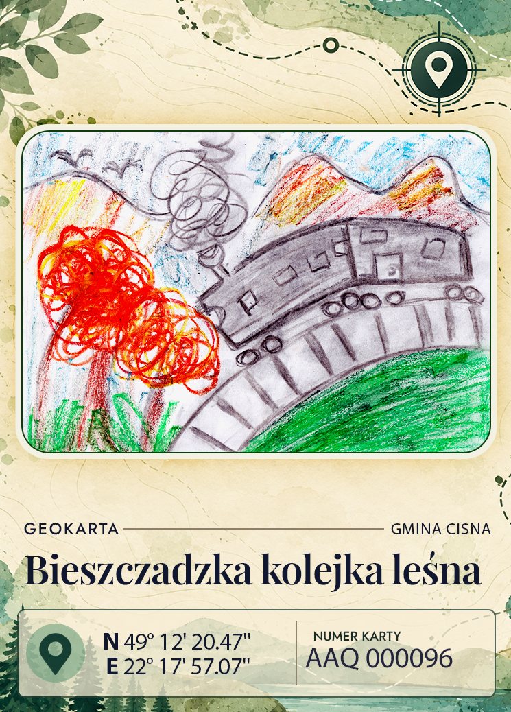 Geokarta: Bieszczadzka kolejka leśna